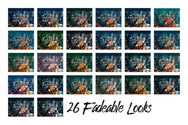 Orange Teal Lightroom Presets and LUTs Photoshop Pack 2019 1 DC Presets