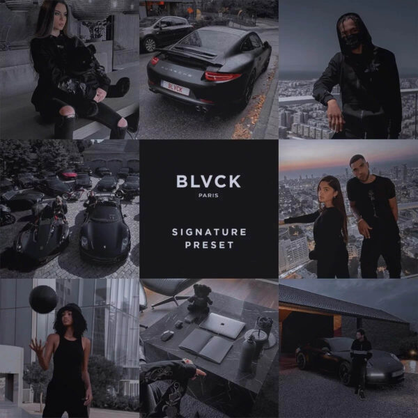 Pack De Presets Black Blvck Paris lr Mobile Lr Pc Luts 2 DC Presets