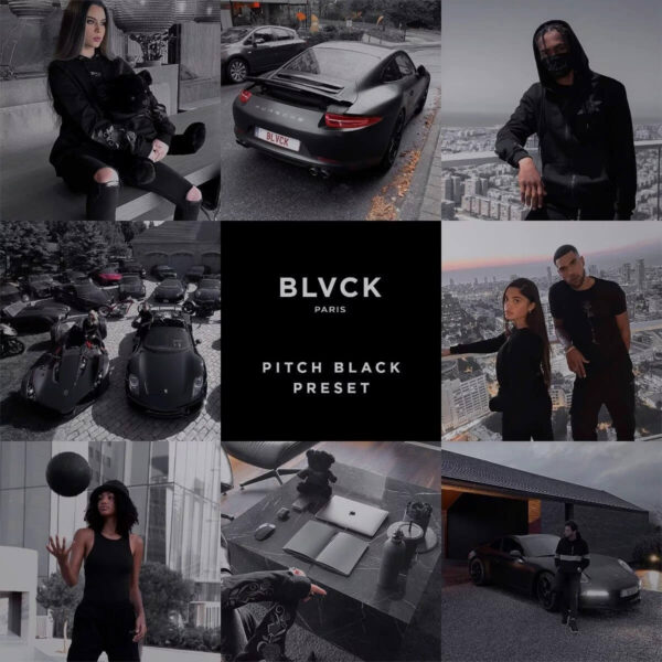 Pack De Presets Black Blvck Paris lr Mobile Lr Pc Luts 3 DC Presets