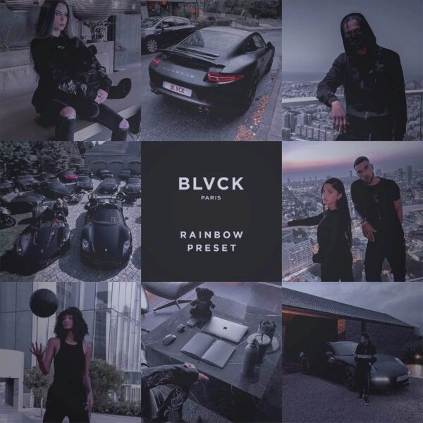 Pack De Presets Black Blvck Paris lr Mobile Lr Pc Luts 5 DC Presets